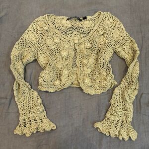 garden fairy crochet cardigan